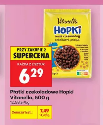 Płatki czekoladowe Hopki Vitanella promocja w Biedronka