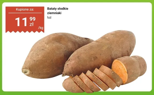 Bataty słodkie ziemniaki luz promocja w Biedronka