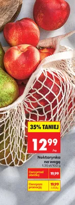 Nektarynka na wagę promocja w Biedronka