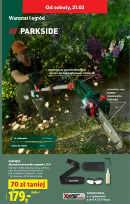 Akumulatorowa podkrzesywarka 20 V promocja w Lidl