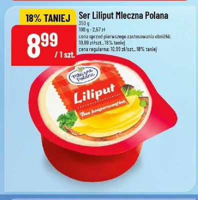 Ser Liliput Mleczna Polana promocja w POLOmarket