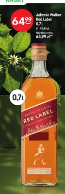 Whisky Johnnie Walker Red Label promocja w Żabka
