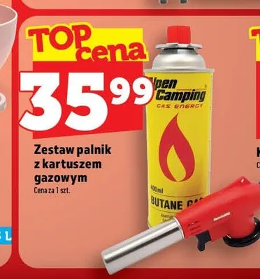 Zestaw palnik z kartuszem gazowym Alpen Camping promocja w TOPAZ