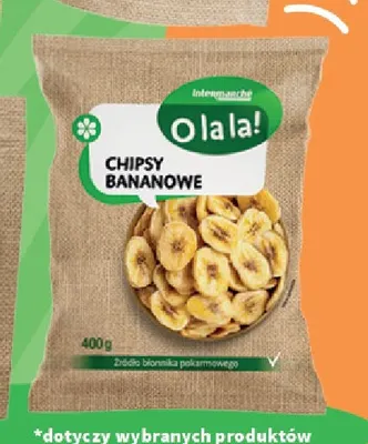 Chipsy bananowe O la la! promocja w Intermarche