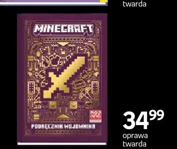 Książka Minecraft Podręcznik wojownika oprawa twarda promocja w Empik