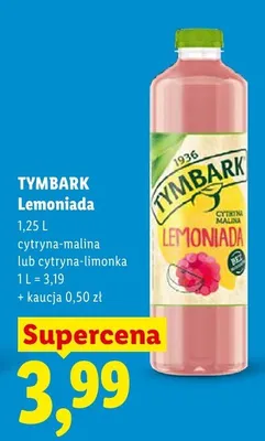 Lemoniada Tymbark cytryna-malina promocja w Lidl