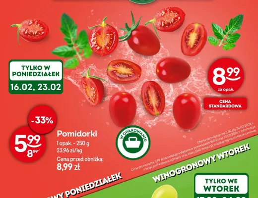 Pomidorki promocja w Żabka
