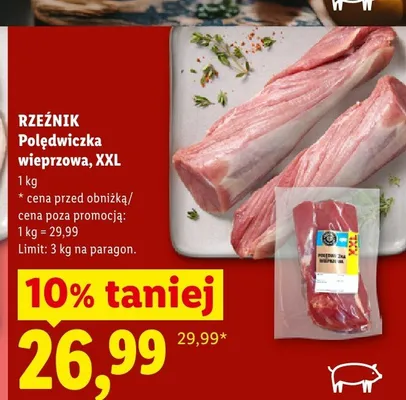 Polędwiczka wieprzowa Rzeźnik XXL promocja w Lidl