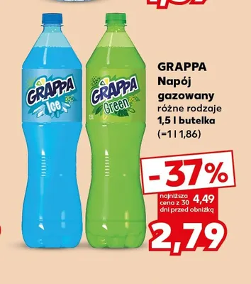 Napój gazowany Grappa Green promocja w Kaufland