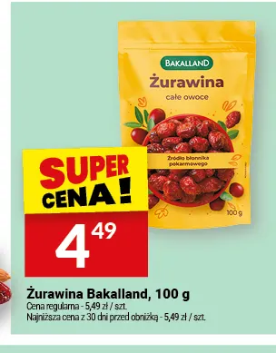 Żurawina Bakalland promocja w Twój Market