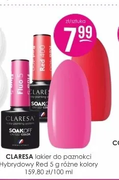 Lakier hybrydowy do paznokci Claresa promocja w Drogerie Jasmin