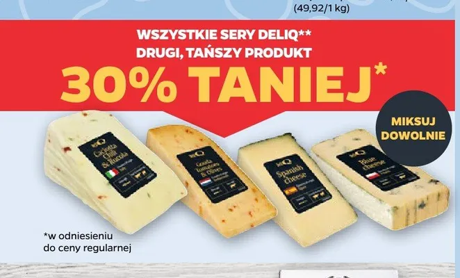 Ser Caciotta Chili & Rucola Deliq promocja w Netto