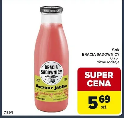 Sok tłoczony jabłko promocja w Globi