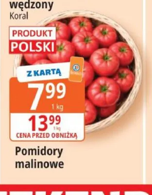 Pomidory malinowe polskie promocja w Leclerc