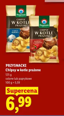 Chipsy w kotle prażone Przysnacki z solą morską promocja w Lidl