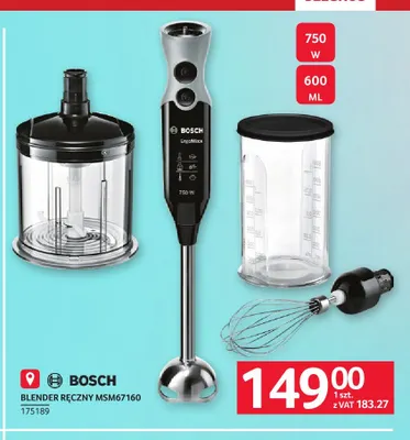 Blender ręczny MSM67160 Bosch promocja w Selgros