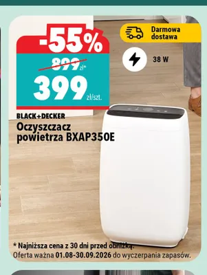 Oczyszczacz powietrza Black+Decker BXAP350E promocja w Biedronka Home