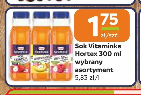 Sok Vitaminka Hortex promocja w Społem Częstochowa