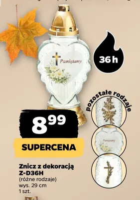 Znicz z dekoracją Z-D36H promocja w Netto
