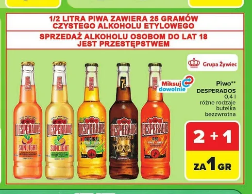 Piwo Desperados Nocturno promocja w Carrefour Market