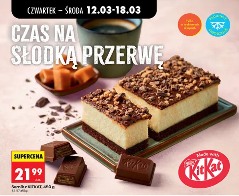 Sernik z KITKAT promocja w Biedronka