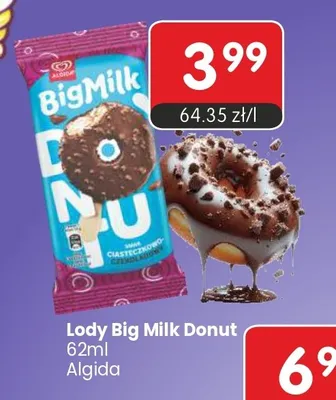 Lody Big Milk Donut Algida promocja w Market Point