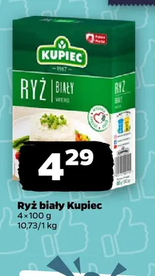Ryż biały Kupiec 4-pak promocja w Netto