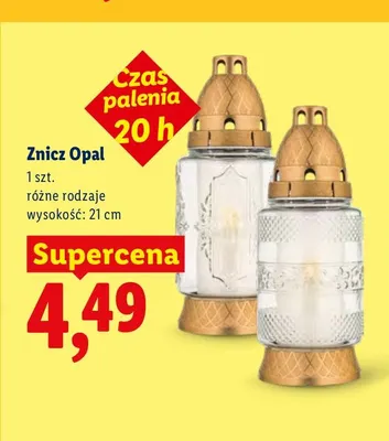 Znicz Opal promocja w Lidl