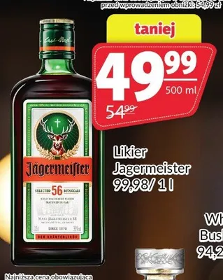 Likier Jägermeister promocja w Prim Market