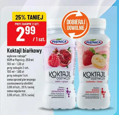 Koktajl białkowy promocja w POLOmarket