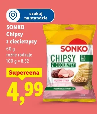 Chipsy z cieczierzycy promocja w Lidl