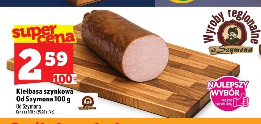 Kiełbasa szynkowa Od Szymona promocja w TOPAZ