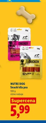 Snacki dla psa Nutri Dog Energy promocja w Lidl