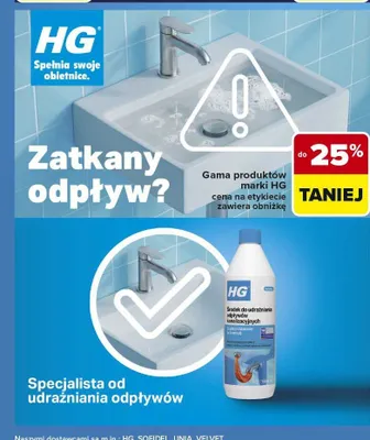 Gama produktów marki HG promocja w Carrefour Market