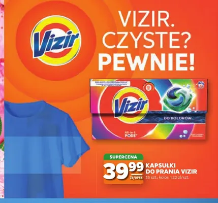 Kapsułki do prania Vizir kolor promocja w Stokrotka