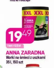 Worki na śmieci z uszkami 35 l Anna Zaradna promocja w Drogerie Koliber