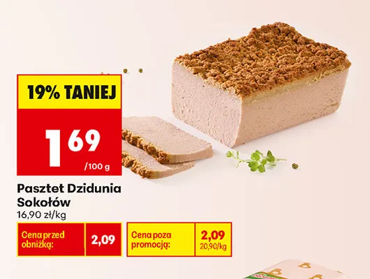 Pasztet Dzidunia Sokołów promocja w Biedronka