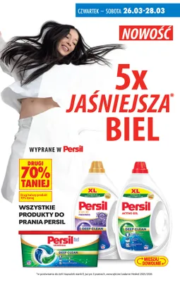 Wszystkie produkty do prania Persil DRUGI -70% promocja w Biedronka