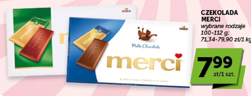 Czekolada Merci Milk Chocolate promocja w Groszek