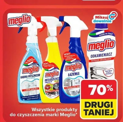 Produkty do czyszczenia marki Meglio promocja w Carrefour