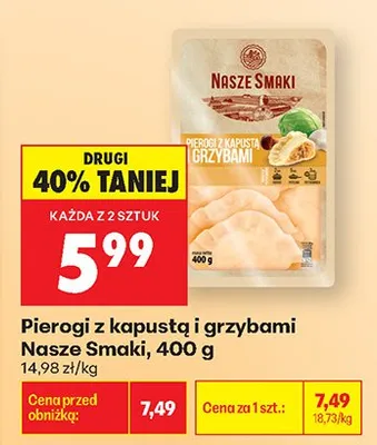 Uszka z kapustą i grzybami Virtu promocja w Biedronka