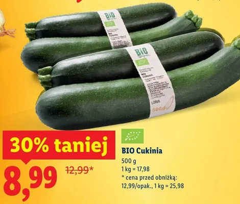 BIO Cukinia promocja w Lidl