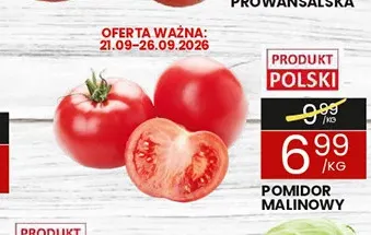 Pomidory malinowe promocja w Wafelek