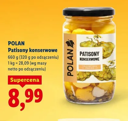 Patisony konserwowe promocja w Lidl