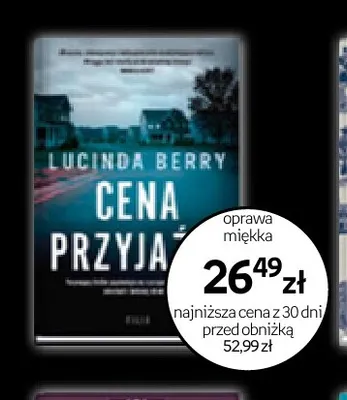 Książka Cena przyjaźni Lucinda Berry promocja w Empik