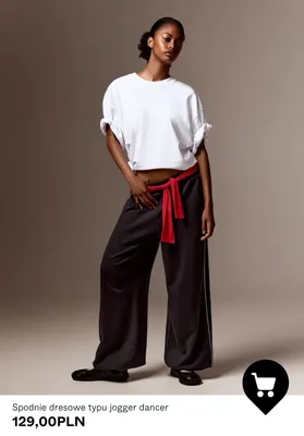 Spodnie dresowe typu jogger dancer promocja w Bershka