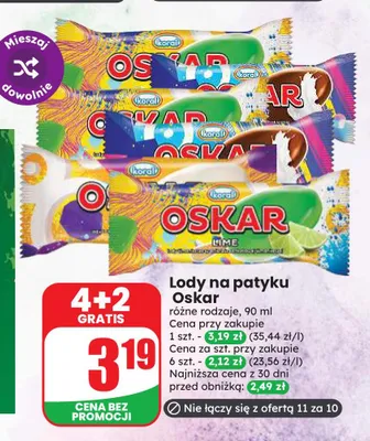 Lody na patyku Oskar promocja w Dino