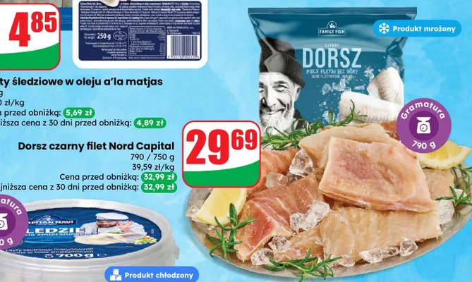 Dorsz czarny filet Nord Capital promocja w Dino