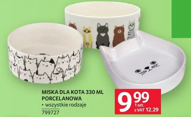 MISKA DLA KOTA 330 ML PORCELANOWA promocja w Selgros