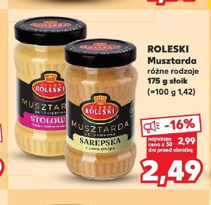 Musztarda ROLESKI promocja w Kaufland